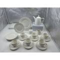 Ceramic tableware of the dining table
