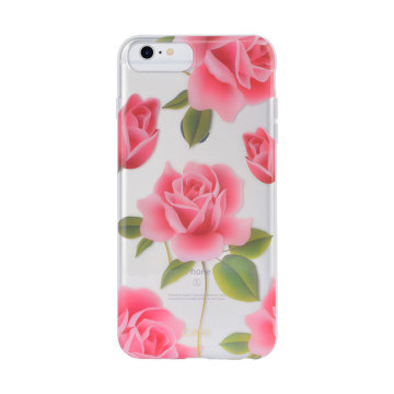 IPhone6 IPhone6 plus TPU/PC IMD flower design case