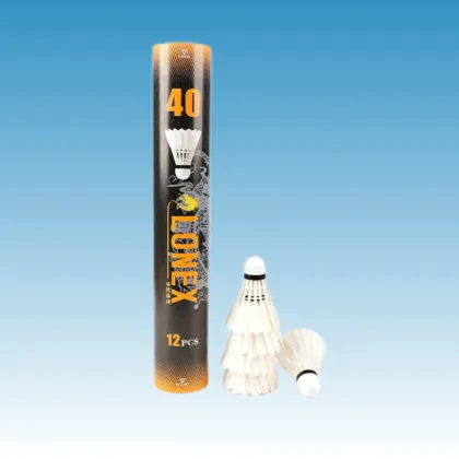 Super Durable High Quality Goose Feather Shuttlecock with Cork Head