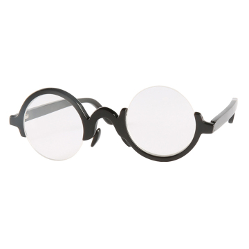 Half-Rim Curved Bridge Natural Horn Optical Eyeglasses