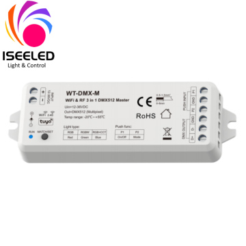 DMX512 एलईडी नियंत्रक वाईफाई और आरएफ 3 इन 1 फ़ंक्शन