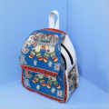 Mochila multifuncional tejida en jacquard teñida con hilo bohemio