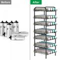 7 Tier Free Standing Water Bottle Storage Organizer