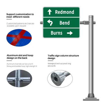 Factory Direct Chinese T-Shape Multifunctional 6 Meter Traffic Sign Pole