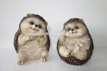 resin hedgehog figurine garden home decoration