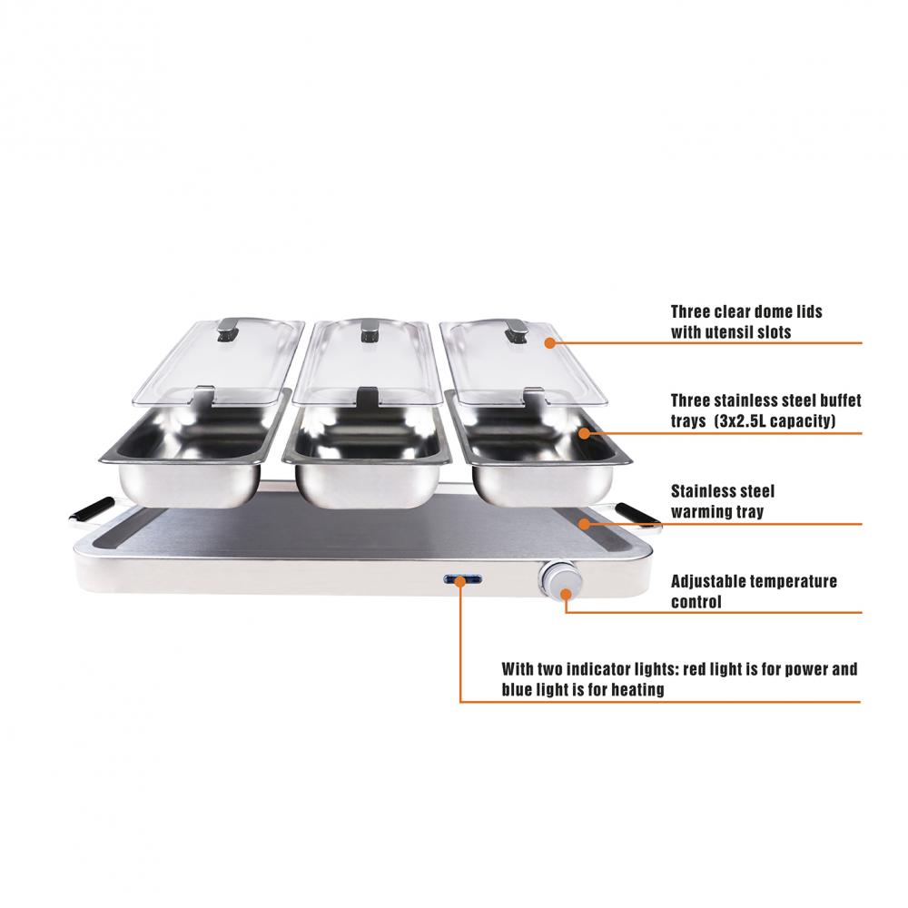 3Pans Buffet Server