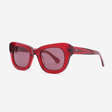 Square Cat Eye Acetate Female Sunglasses