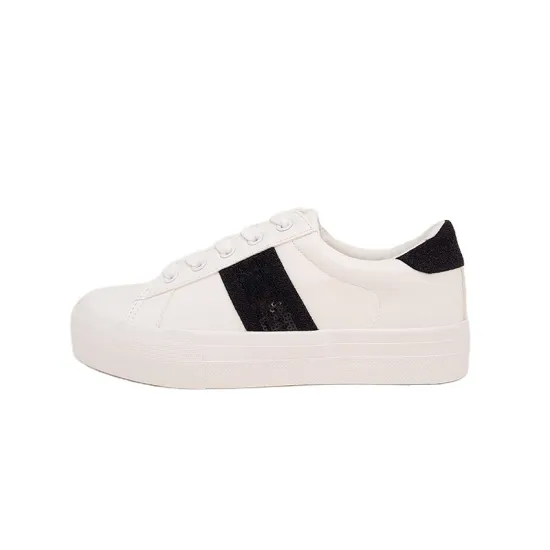 Guaranteed Quality Unique Spring White Pu Vulcanized Casual Sneakers for Women