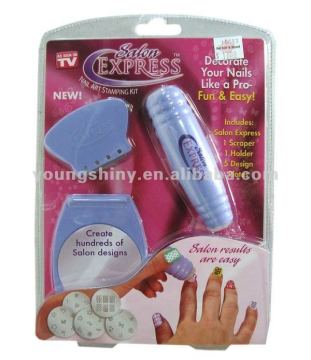 NAIL ART STAMPING KIT--DECORATE NAILS FUN&EASY