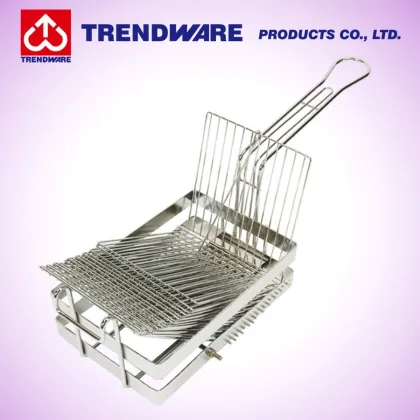 Heavy duty chrome plated mexican Tostada shell deep Fryer Basket
