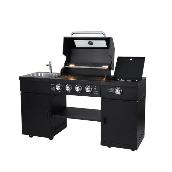 Hot Sale Modular Outdoor Kitchen: BBQ Grill with Oven & Refrigerator