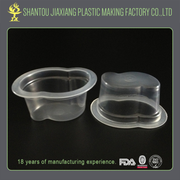 Transparent disposable clear plastic mini fruit cup jelly