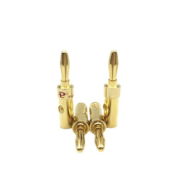Tembaga Penguat Berlapis Emas Tembaga Konektor Plug Pisang 4mm - Outlet Pabrik