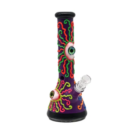 Eye of All Knowledge Glass Water Pipe