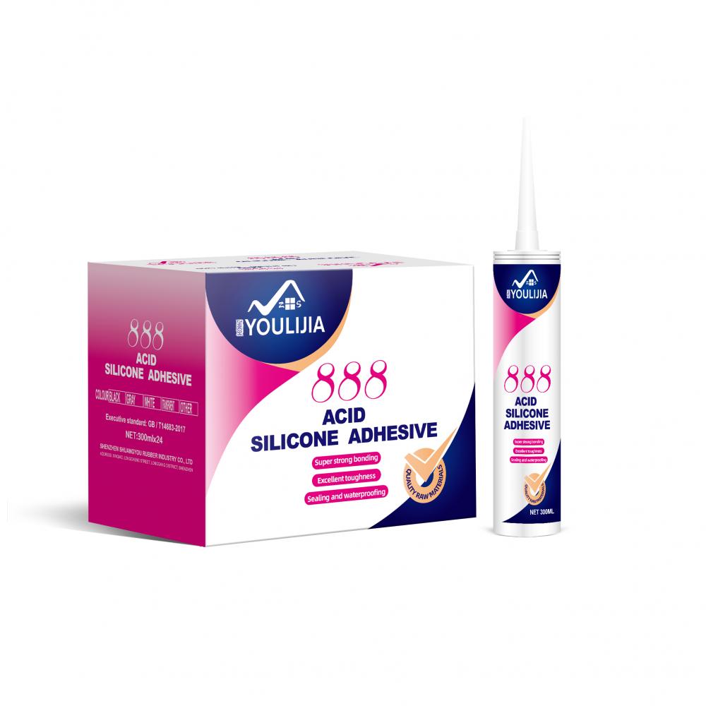 YLJ888 Cura de ácido seco rápido selante super silicone