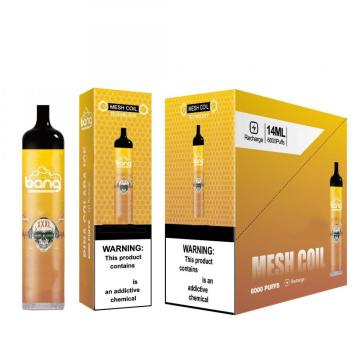 Bang Mesh Coil 6000 Puffs Disposable E Cigarettes