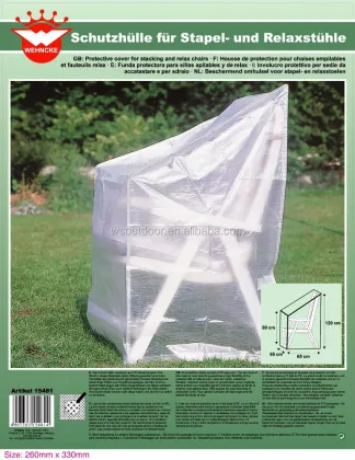 Transparent PE Plastic Chair Furniture Covers - Brand New