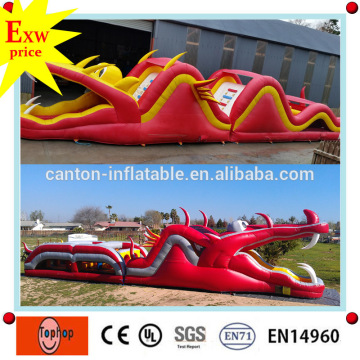 guangdong manufacturer best quality attractive funny dragon inflatable obstacle course clip art golden gate park for sale