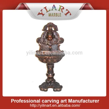 bronze wall fountain with child head carving YL-K195