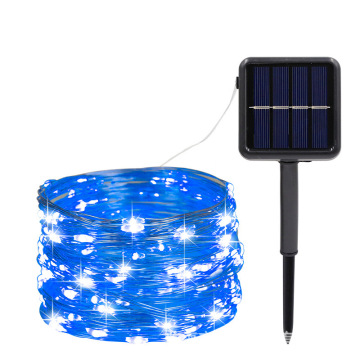 52 Meter Solar-Powered LED String Lights for Outdoor Courtyard and Tree Decorations