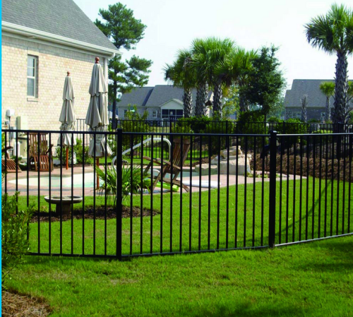 Wrought Iron Flat Top Panel Fence