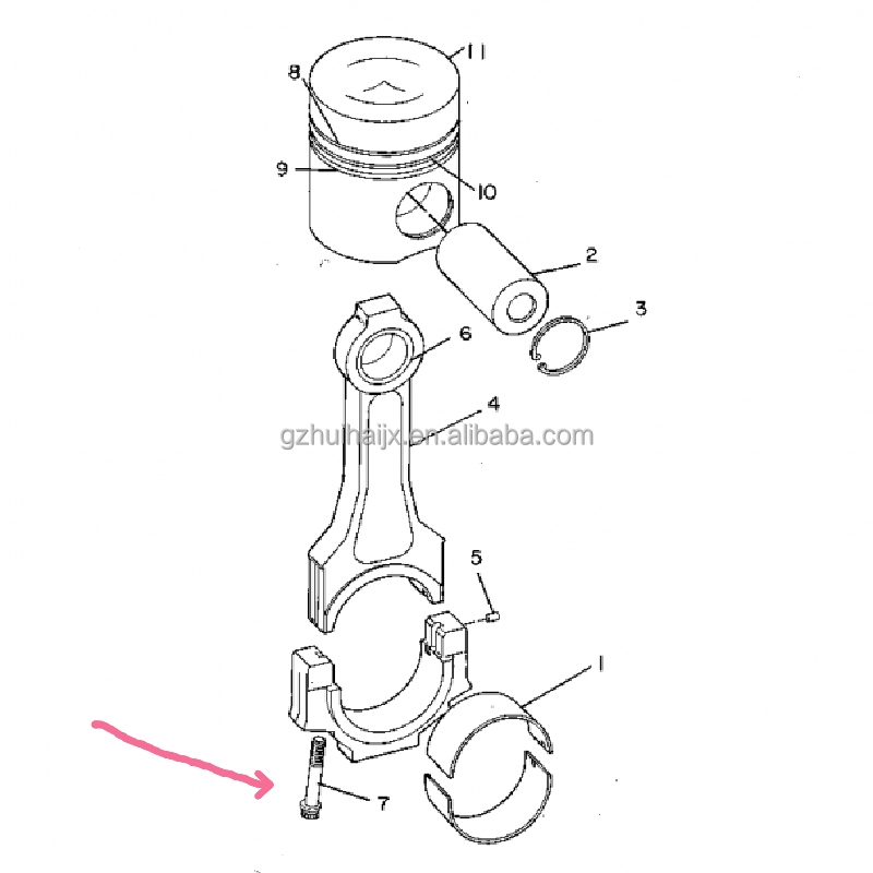 Caterpillar Engine Bolt-connecting Rod 7n-2405 7n2405, High Quality ...