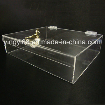 High Quality Acrylic Plastic Box with Lock and Key
