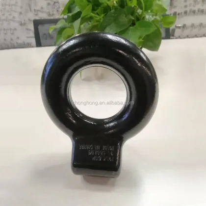 Adjustable 14000 lbs Lunette Drawbar Pintle Hitch Eye for Off-road Trailers