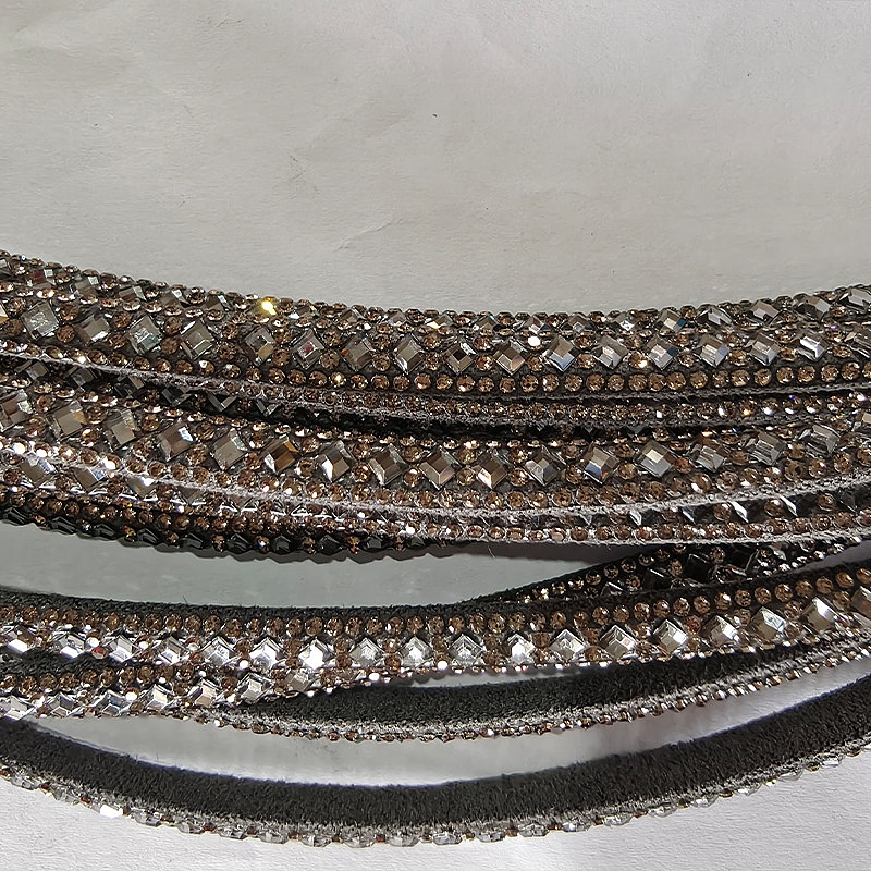 Multi color rhinestone strip accessories