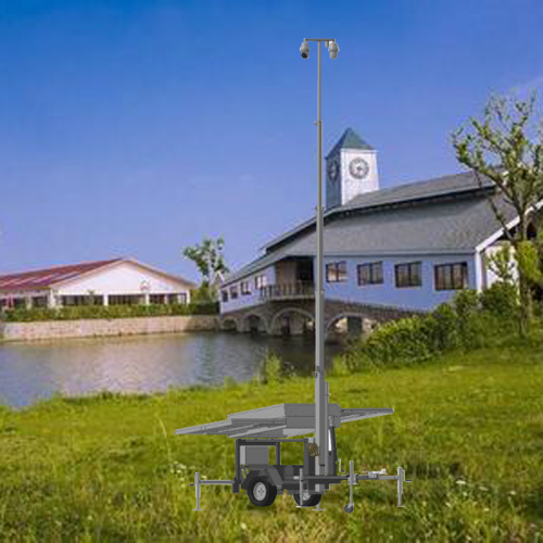 Wifi Cctv Camera Portable 9 meter mobile trailer solar solar cctv camera Supplier