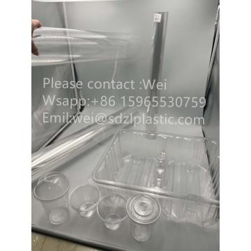 PET film plastic for drink cups fruit boxes