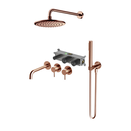 2 Handle Shower Faucet Set With Handheld