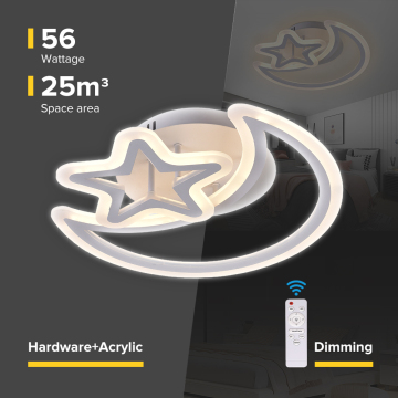 Nordic LED Akrilik Langit Langit untuk Kamar Anak -anak