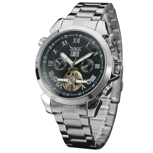 Wholesale fashion 316l stainless steel mens auto-mechanical date window watch