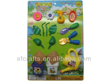 Low price kids plastic garden tools toys