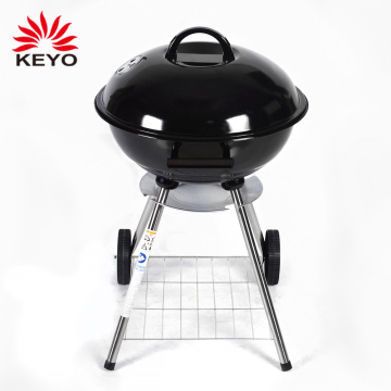 Easily Assembled Trolley Smokeless Bbq Outdoor Kettle Shaped Barbecue Charcoal Grill