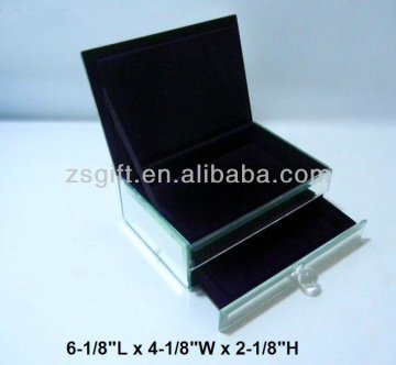 faddish handicrafts double-deck glass present box