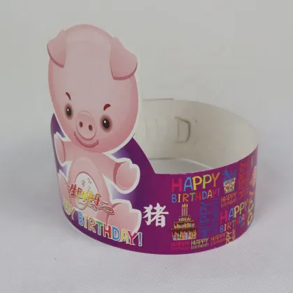 Children Birthday Party: Animal Paper Hats & Kids Triangle Solid Party Hats