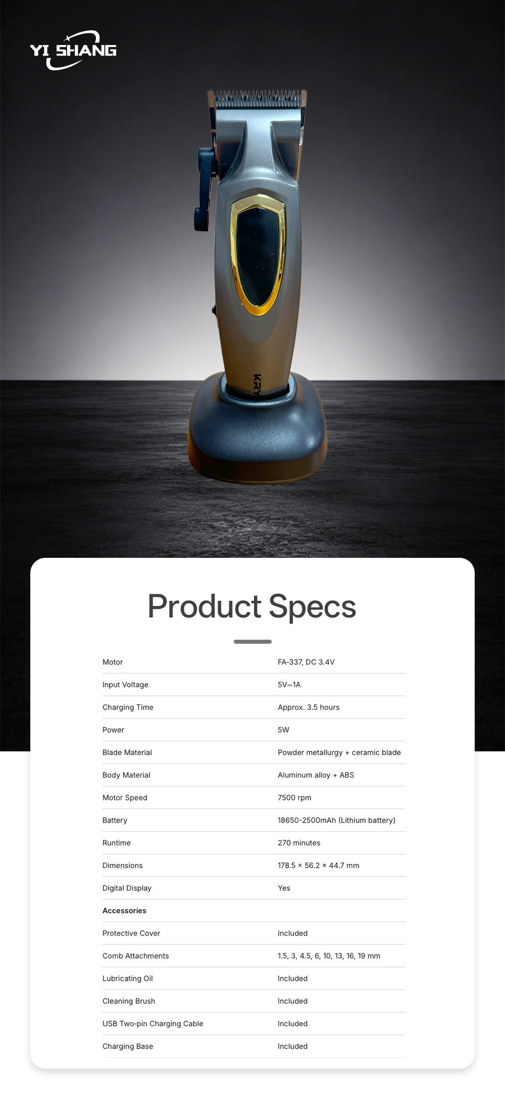 _Hair clipper 358-1X
