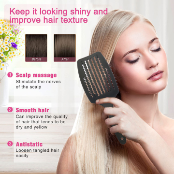 curved hair brush Innovative Curved Vent Brush for Perfect Styling Factory