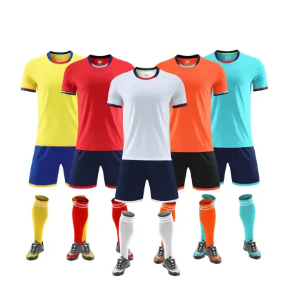 New Season European Club Referee Jersey Football Short Sleeve Breathable Training Jersey Soccer Jersey Uniform Men Soccer Wear