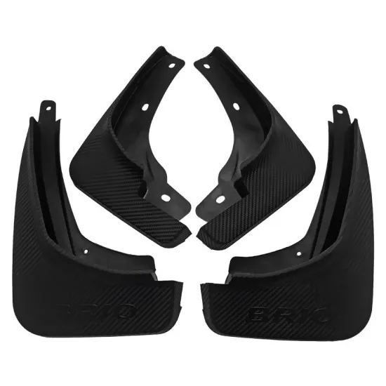 Black Mudflaps Splash Guards for Honda Brio Satya 2018 Exterior Accessories