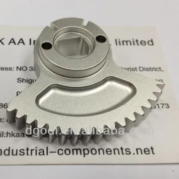 small aluminum gear, segment gear, sector gear