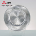 Wholesale sense of luxury Silver color Round Plate