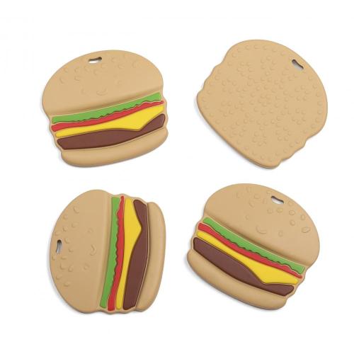 Hamburger Baby Chew Silicone Teether