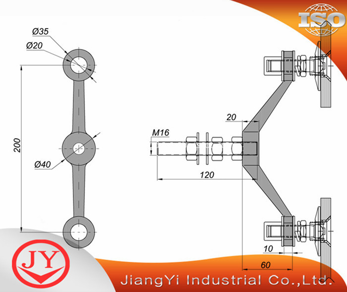 Stainless Steel Spider Curtain Wall Mount