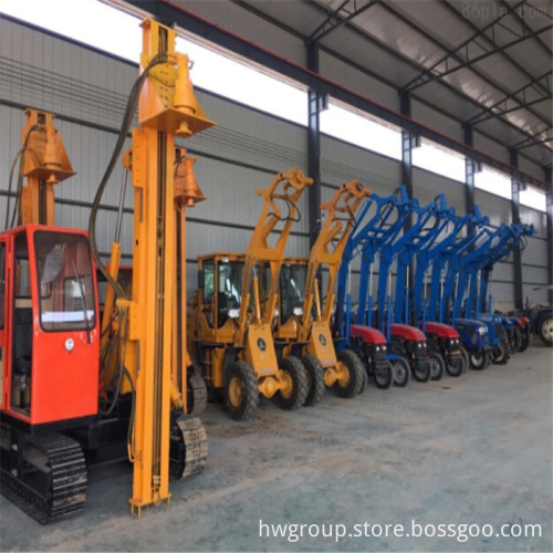Tractor pole piling machine/augur drill