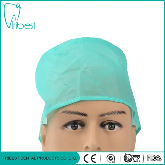 Disposable Medical Non-Woven Tie-On Surgical Cap