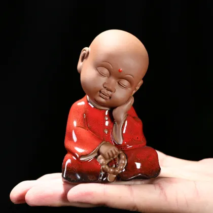 Boutique Kiln Baked Yixing Clay Monk Tea Pets