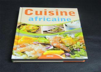 Hardcover Cook Book Printing With Glossy Cover , Saddle Sti
